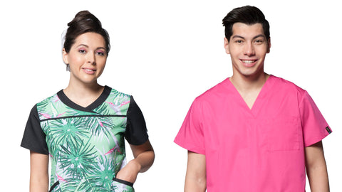 What do the yellow, green, pink and other colored uniforms represent?