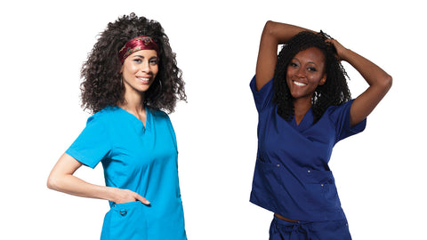 How should scrubs fit on slim people?