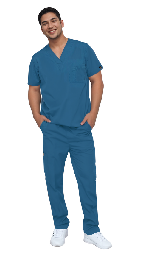 Men's 7 Pocket Soft Stretch Uniform Scrubs - Style ST101