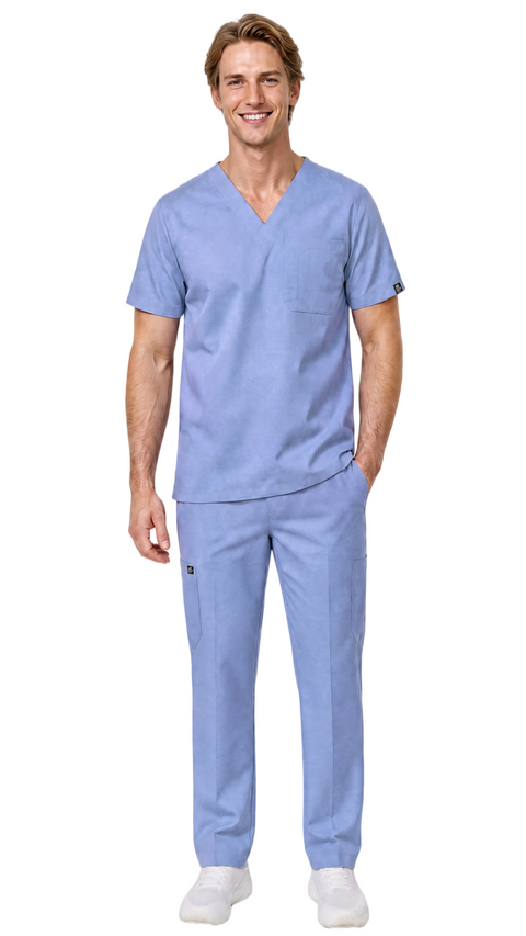 Men's 7 Pocket Soft Stretch Uniform Scrubs - Style ST101