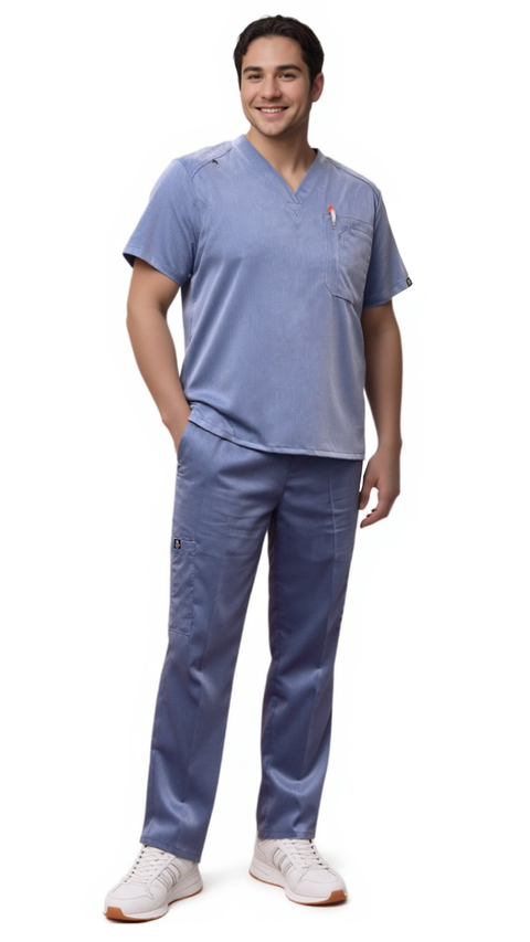 Men's 7 Pocket Soft Stretch Uniform Scrubs - Style ST101