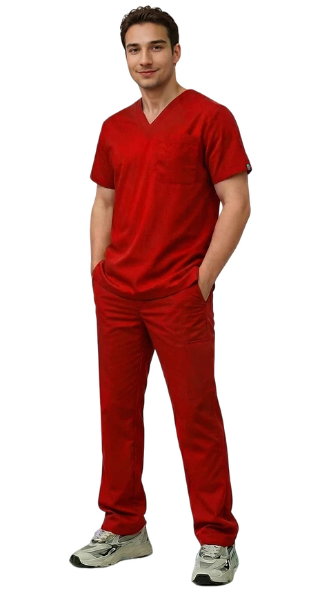 Men's 7 Pocket Soft Stretch Uniform Scrubs - Style ST101