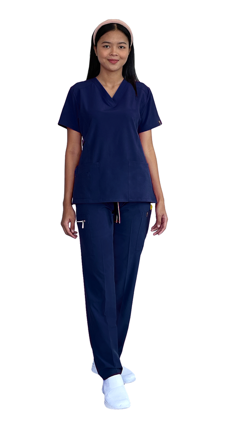 Women's Gentle Stretch Slim Fit Zipper Set - Style ST88 - Dress A Med