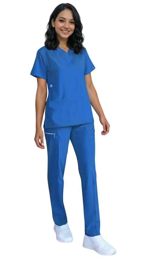 Women's Gentle Stretch Slim Fit Zipper Set - Style ST88