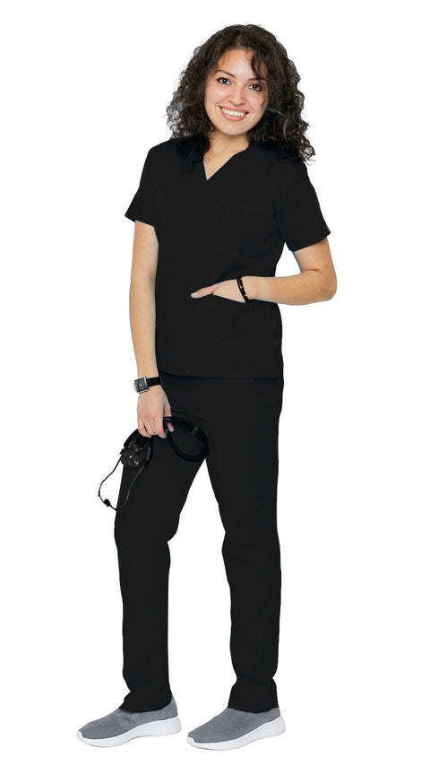 Women's Classic 8 Pocket Uniform Scrubs - Style 103 - Dress A Med