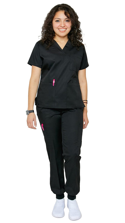 Women's Classic 8 Pocket Jogger Uniforms - Style 103-JR - Dress A Med