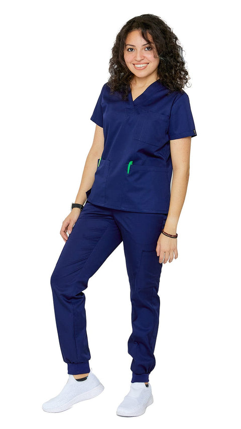 Women's Classic 8 Pocket Jogger Uniforms - Style 103-JR - Dress A Med