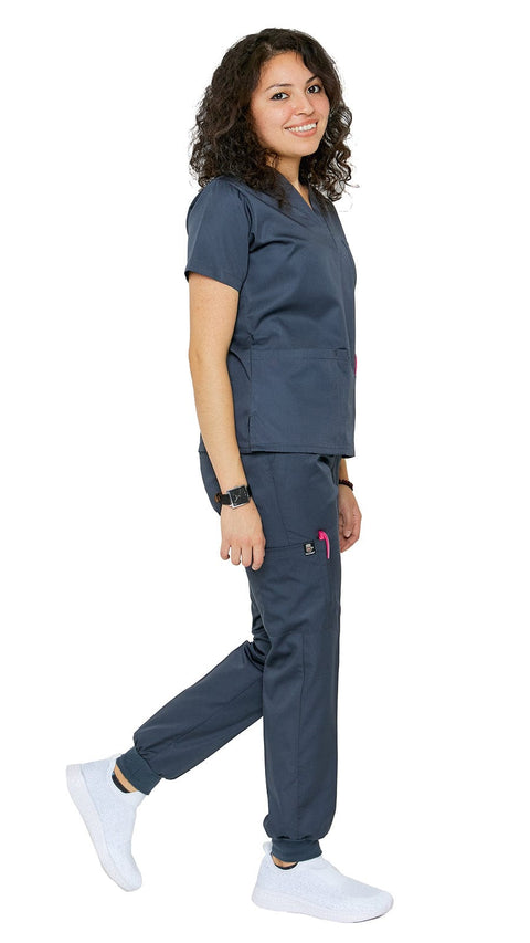 Women's Classic 8 Pocket Jogger Uniforms - Style 103-JR - Dress A Med