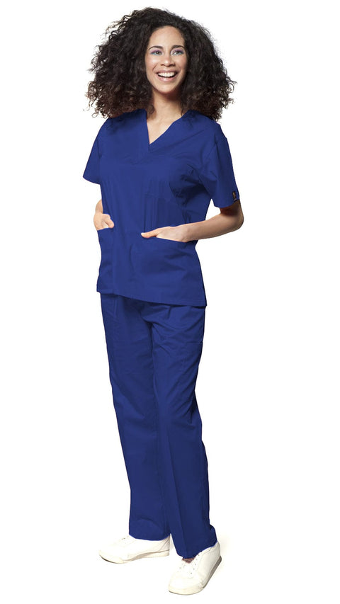 Women's Classic 8 Pocket Uniform Scrubs - Style 103 - Dress A Med