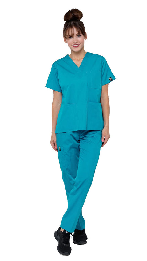 Women's Classic 8 Pocket Uniform Scrubs - Style 103 - Dress A Med