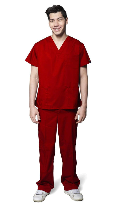 Men's Slim Fit 8 Pocket Uniform Scrubs - Style 103 - Dress A Med