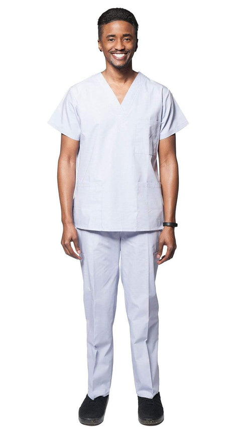 Men's Slim Fit 8 Pocket Uniform Scrubs - Style 103 - Dress A Med