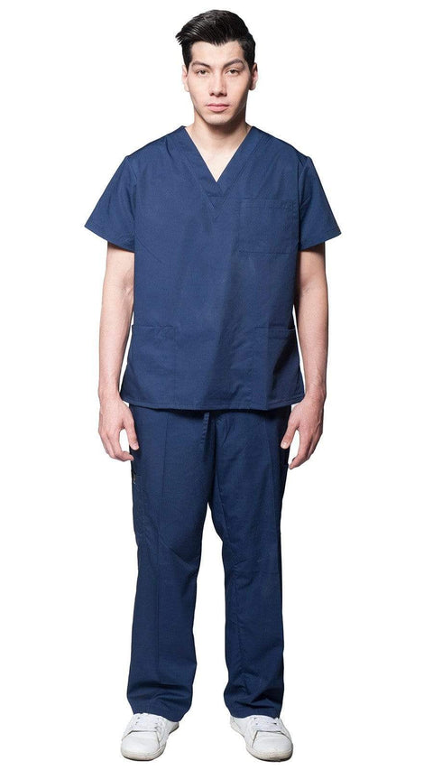 Men's Slim Fit 8 Pocket Uniform Scrubs - Style 103 - Dress A Med