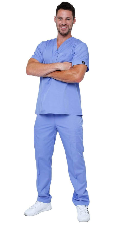 Men's Lightweight 6 Pocket Classic Uniform Scrubs - Style 101 - Dress A Med