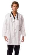 Men's Multi-Pocket Long Lab Coat Medical Uniform