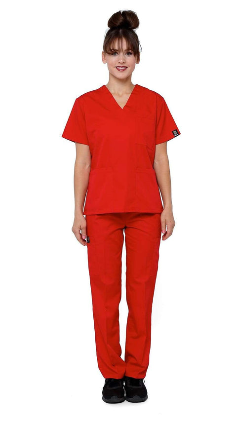 Women's Classic 8 Pocket Uniform Scrubs - Style 103 - Dress A Med