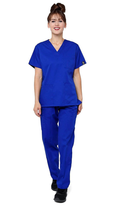 Women's Classic 8 Pocket Uniform Scrubs - Style 103 - Dress A Med