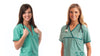 Why do hospitals use only green uniform scrubs?
