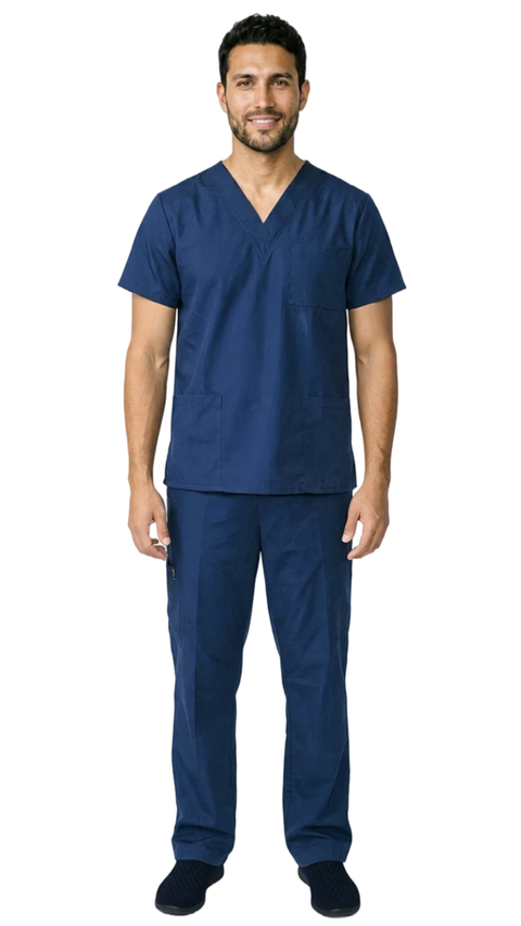 Men's Slim Fit 8 Pocket Uniform Scrubs - Style 103