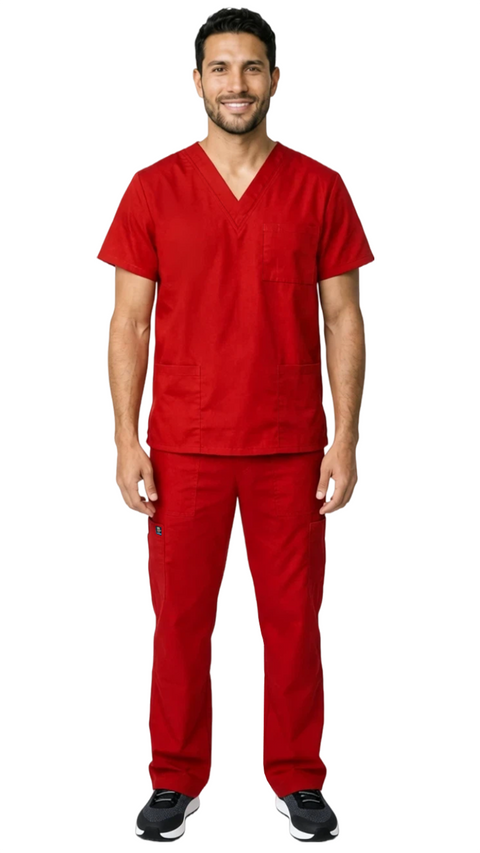 Men's Slim Fit 8 Pocket Uniform Scrubs - Style 103