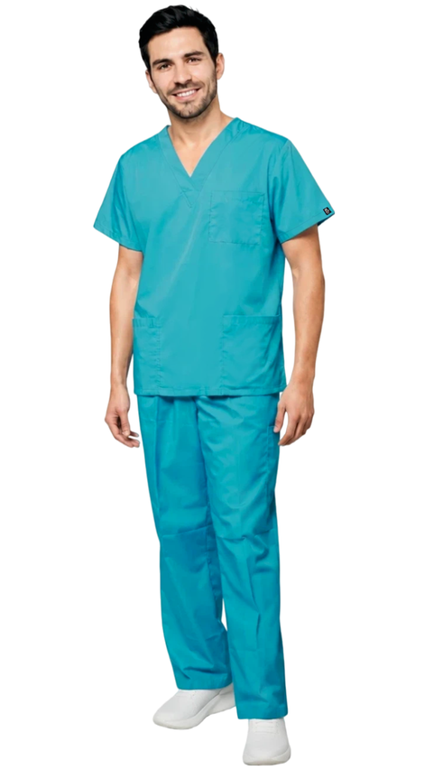 Men's Slim Fit 8 Pocket Uniform Scrubs - Style 103