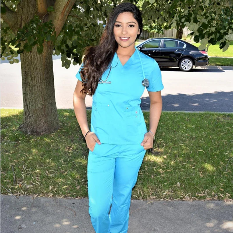 Women's 11 Pocket Slim Fit Uniform Scrubs