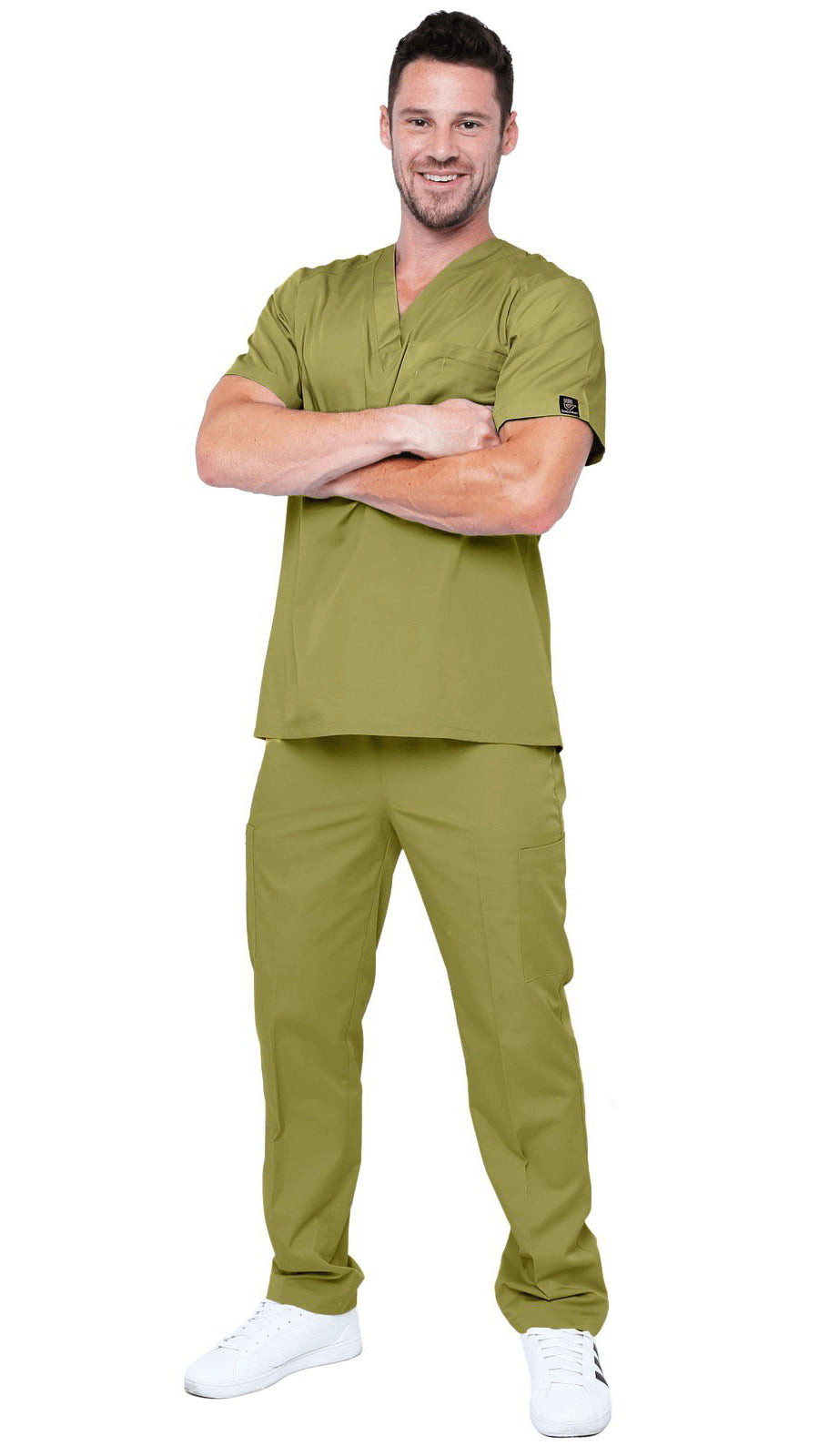 Dress A Med Men's 6 Pocket Stretch Uniform Scrubs - Style ST101