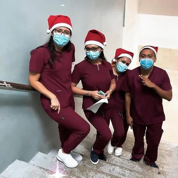 Women's Soft Stretch Silver Zipper Jogger Uniform - Style ST400-JR