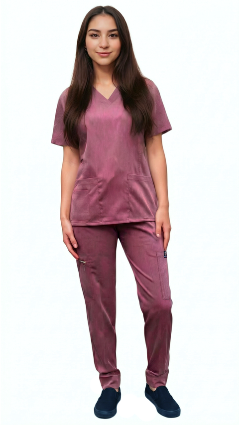 Women's Gentle Stretch Slim Fit Zipper Set - Style ST88