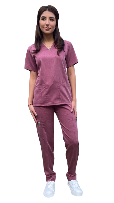 Women's Gentle Stretch Slim Fit Zipper Set - Style ST88