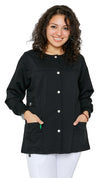 Women's Snap Jacket Warm Up Uniform Scrub - Dress A Med