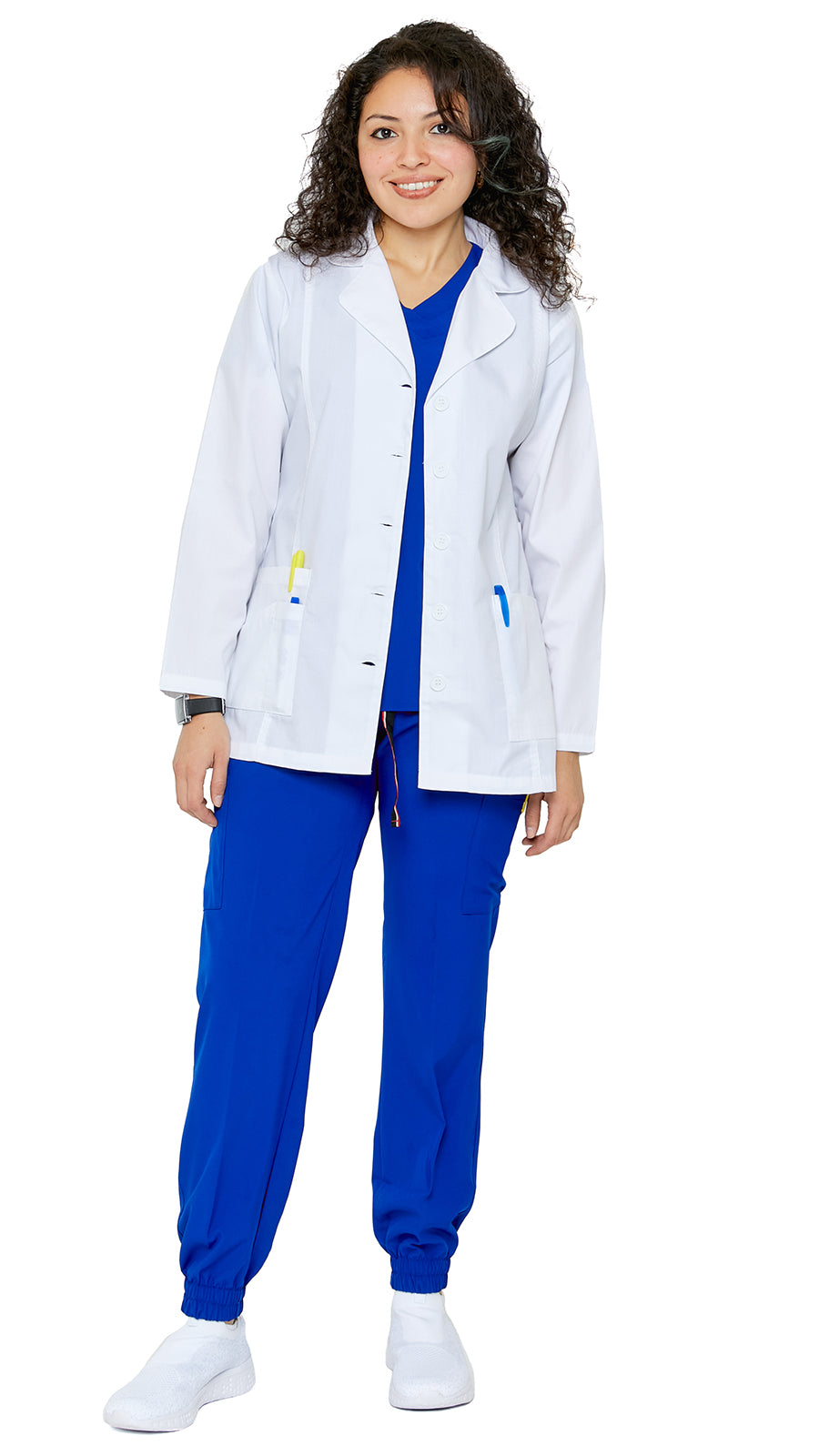 Dress A Med Princess Cut Short Coat Lab Uniform