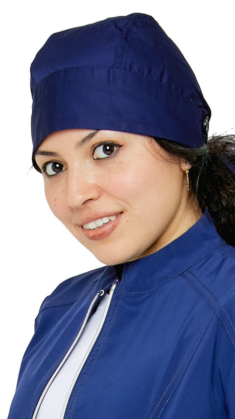 Nurse Skull Cap Hat with Mask Extending Buttons - Dress A Med