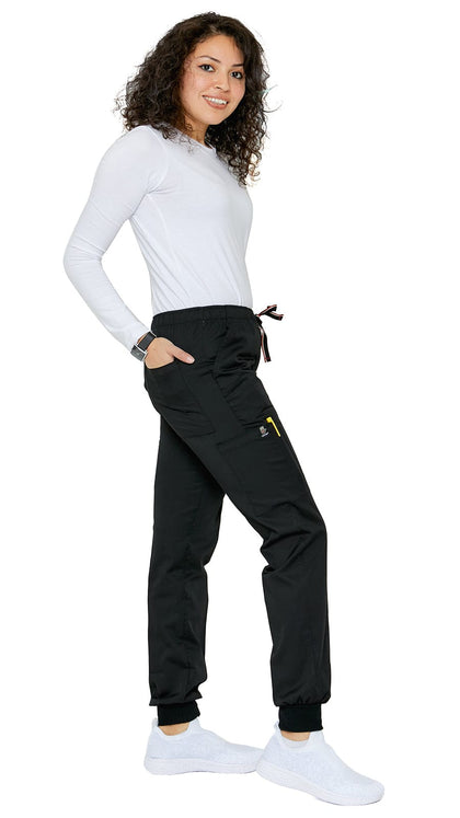 Dress A Med Women's Sporty Single Jogger Uniform Scrub Pants