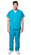 Men's Slim Fit 8 Pocket Uniform Scrubs - Style 103 - Dress A Med