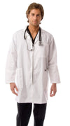 Men's Multi-Pocket Long Lab Coat Medical Uniform - Dress A Med